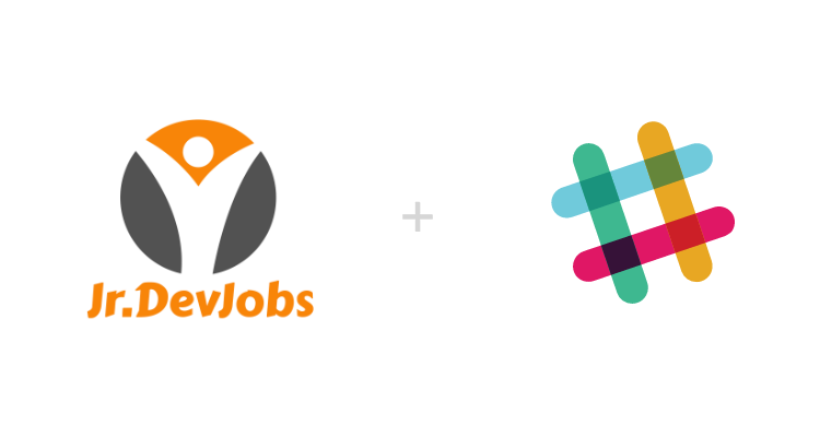 Jr.DevJobs and Slack Logo